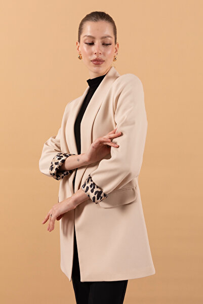 Stilife Камінь Колір Шаль Комір Блейзер Куртка