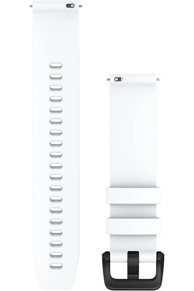 Garmin QUICK RELEASE BANDS (20 MM) WHITE WITH BLACK STAINLESS STEEL HARDWARE