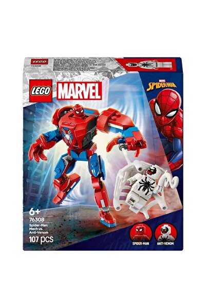 LEGO Marvel Örümcek Adam Robotu, Anti Venom’a Karşı 76308 - 6 yaş ve üzeri çocuklar için �