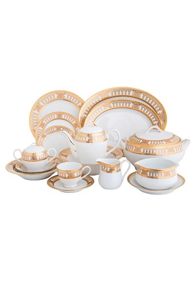 HIC Yamasin Japanese Porcelain Dinner Set 95 Pieces for 12 Persons