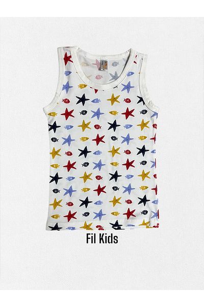 elmas kids Σετ μπόξερ αθλητής 100% βαμβακερό White Star Fish με σχέδιο