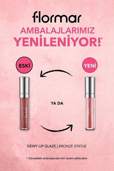 Flormar Moisturizing Dewy Lip Glaze - Semi Transparent Lip Gloss 005
