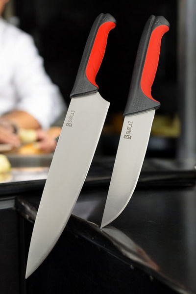 SürLaz Pro 2 Parça Bıçak Seti Şef Bıçağı Et Bıçağı