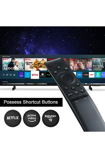 AWH Universal Remote for Samsung Smart TVs, LCD, LED, UHD, QLED, with 3 Hotkey Buttons