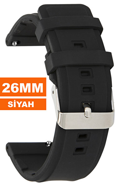 COBRA 26mm Fossil-Welder-Casio-Seiko-Omega-Armani Saat Uyumlu Silikon Saat Ko...