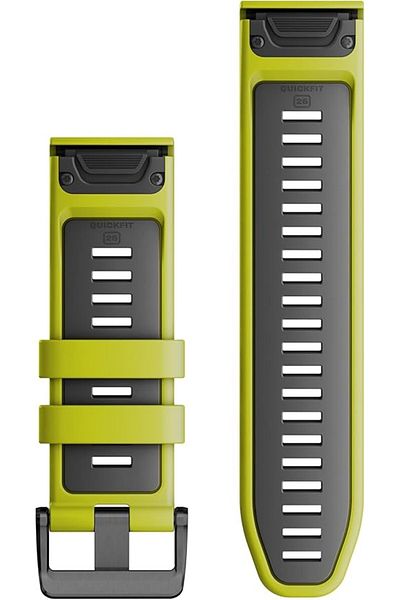 Garmin QUICKFIT 26 WATCH BANDS ELECTRIC LIME/GRAPHITE SILICONE BAND