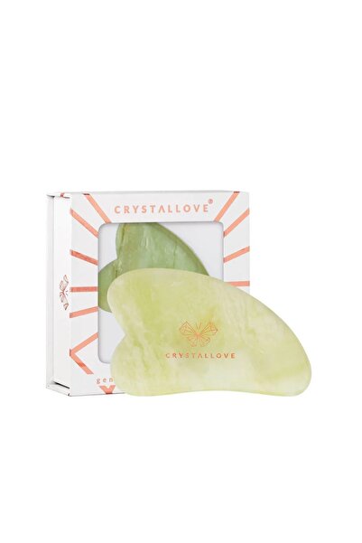CRYSTAL LOVE CRYSTALLOVE Jadeite Facial Massage Gua Sha Tool 1 buc. - Placă d...