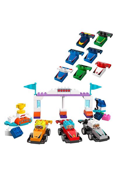 LEGO Duplo F1 Town - Race Car and Drivers 10445, 2 Years Old and Above