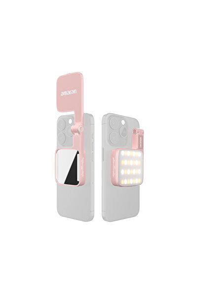 APUTURE Amaran Go MagSafe Mobil LED Işık (Pembe)