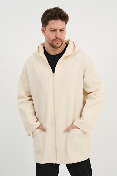 ALEXANDERGARDI Капюшонована тоненька куртка оверсайз з ефектом льону (UNX-0074)