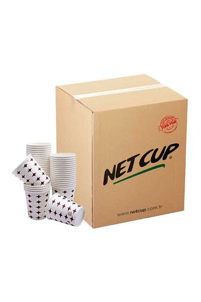 NETCUP كوب ورقي سعة 7 أونصة - عبوة تحتوي على 50 كوبًا