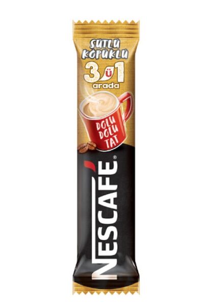 Nescafe Nescafé 3'ü 1 Arada Sütlü Köpüklü (TOP:100 ADET)