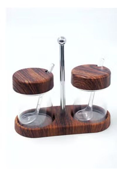 Generic Plastic Spices Storage Pots Set