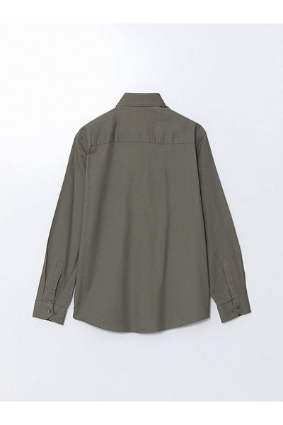 LC Waikiki Ανδρικό μακρυμάνικο πουκάμισο Oxford LCW Vision Slim Fit