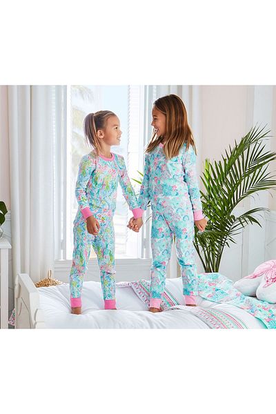 2kids2mom Комплект пижама за момичета Lilly Pulitzer Organic