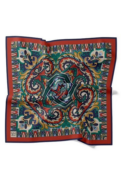 Levidor Casual κασκόλ Ethnic Etro ρετρό μοτίβο βαμβακερό άνετο κασκόλ