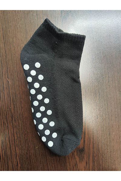 Leement socks 3 чифта нехлъзгащи се щамповани памучни чорапи за табла с мрежеста оплетка в горната част