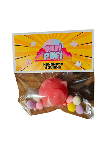 Pescar Pembe Domuzcuk Pufipufi Taba Squishy Stress Oyuncağı Squid Game Kumbar...