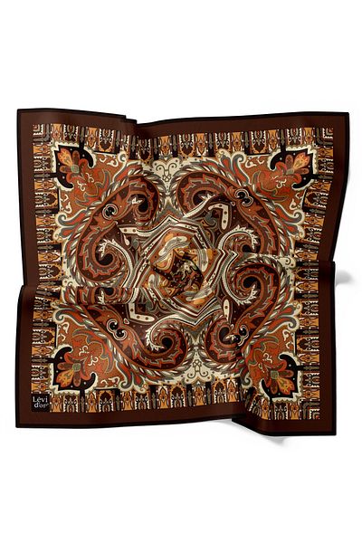 Levidor Casual κασκόλ Ethnic Etro ρετρό μοτίβο βαμβακερό άνετο κασκόλ