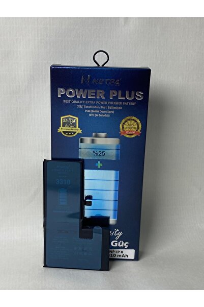 Netpa GÜÇLENDİRİLMİŞ IPHONE X BATARYA YÜKSEK AMPERLİ 3310 MAH