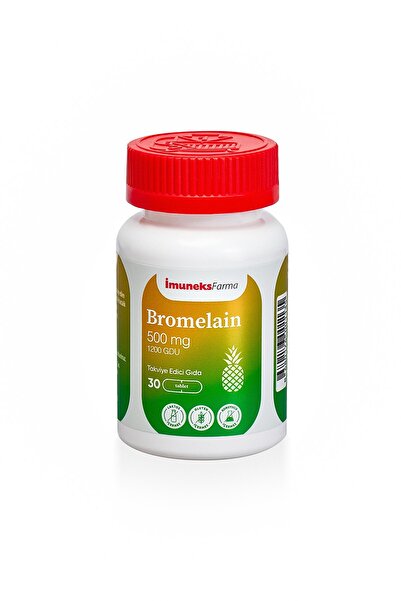 Imuneks Farma Bromelain 500 mg Takviye Edici Gıda 30 Tablet