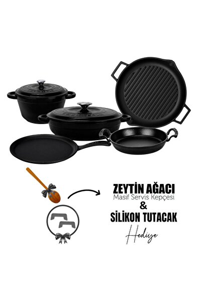 Lava Döküm 5x Trendy Serisi 8 Parça Tencere & Tava Seti