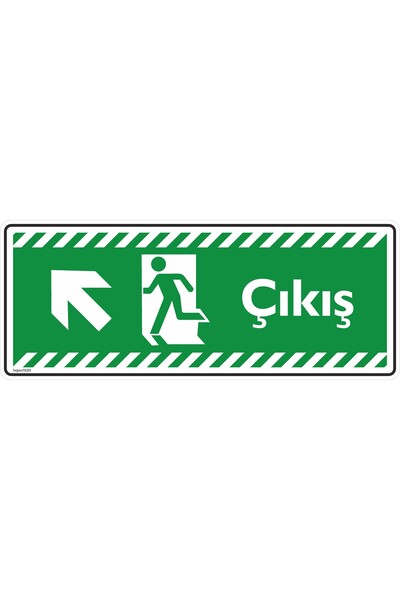 isgtabelam 30×12 سم/ 5 قطع مركب فسفوري/سهم علوي أيسر للخروج