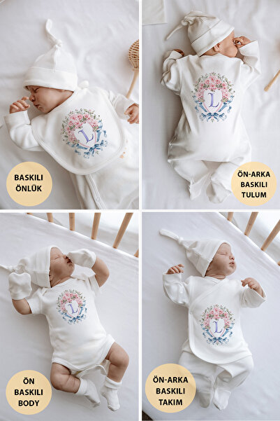 Lilabio 100% Organic Cotton 10 Pack Hospital Release Pink Letter L