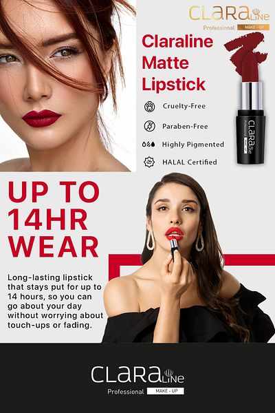 Clara Line Matte Lipstick 448