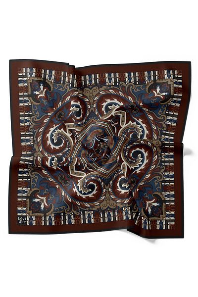 Levidor Casual κασκόλ Ethnic Etro ρετρό μοτίβο βαμβακερό άνετο κασκόλ