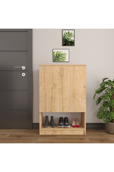 asratrend Lüks 2 Kapaklı Ayakkabılık Düzenleyici %100 MDF 4 Raflı Çok Amaçlı ...