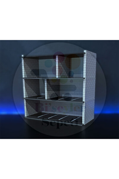 Bi'şeyler Sepeti Katlı Otopark 1:64 Diorama Garaj Parking Diecast - ARAÇ DAHİ...