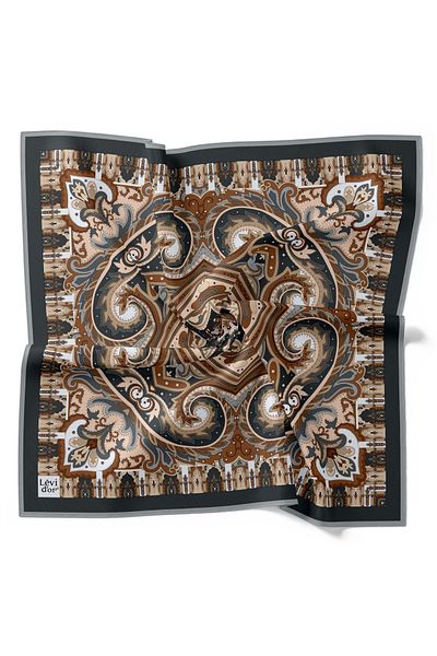 Levidor Casual κασκόλ Ethnic Etro ρετρό μοτίβο βαμβακερό άνετο κασκόλ