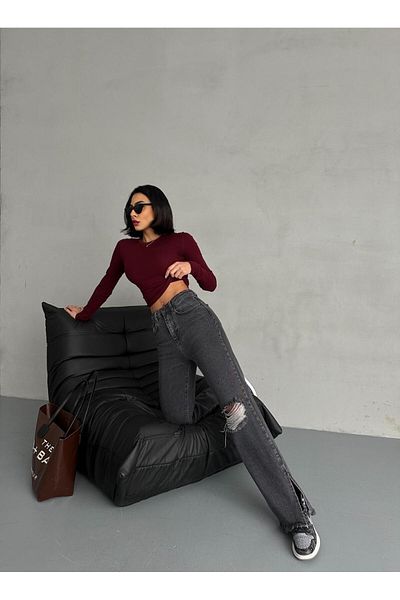 Zeo Basic Laser Smoked Washed Pipe Jeans