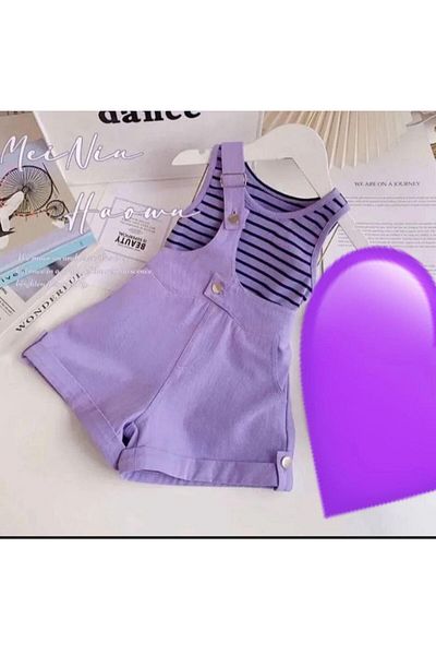 Ysferbutik Girls Shorts Spolpet T-Shirt