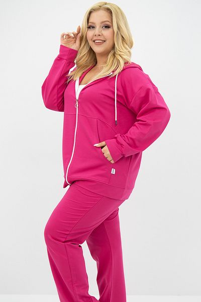 CC STORE Women's Large Size Hooded Pocket Detailed Tracksuit Set 8139-25