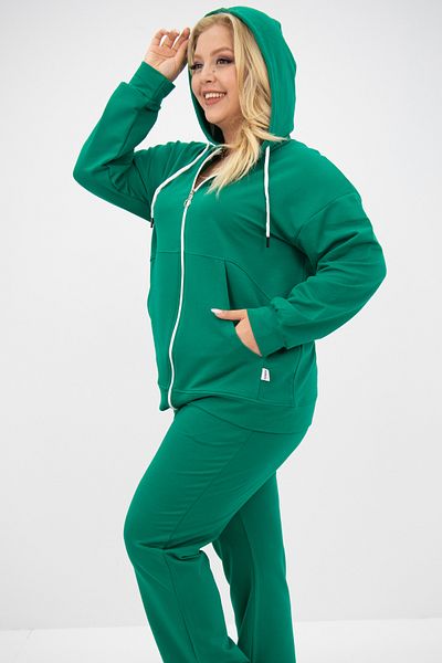 CC STORE Women's Large Size Hooded Pocket Detailed Tracksuit Set 8139-25