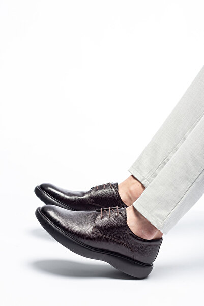 Royal 70900 Royal Erkek Deri Ayakkabı - Kahve Floter - Günlük Kullanım