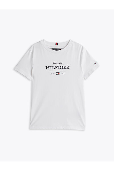 Tommy Hilfiger تي شيرت تومي هيلفيغر للأولاد باللون الأبيض