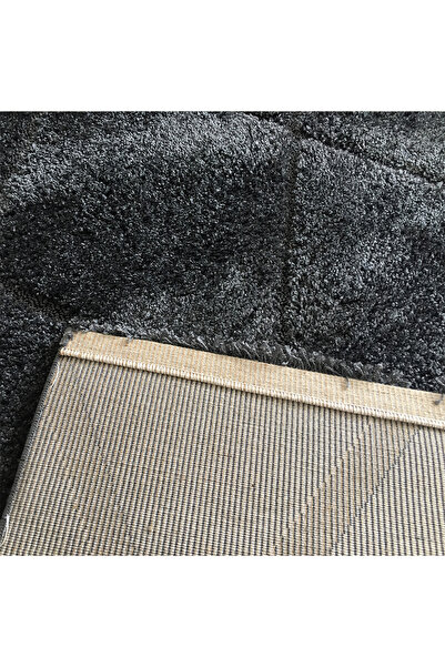 Homelux Courtney Cross Rug, Shaggy, Rectangular, 80X300, Ben Ourain Type, Dark Grey, Polypropylene