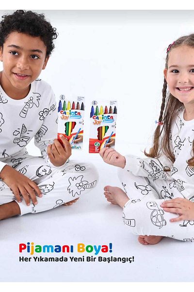 Stil Burada Set de pijamale pentru copii Boyanabi̇li̇r