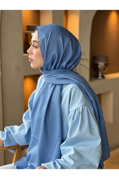 Modakaşmir شال بنمط موجة المياه من سلسلة الجاكار الحريرية