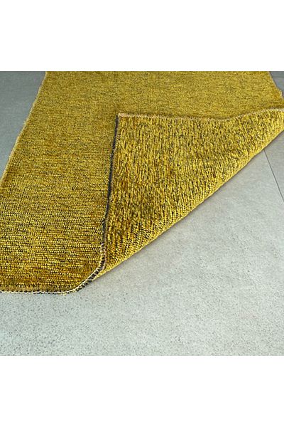 Homelux Foldy Rug, Rectangular, 155X230 Cm, Plain, Double-Sided, Yellow, Polyester