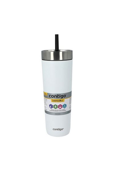 Contigo كوب حراري Luxe Thermalock معزول بالفراغ من الفولاذ المقاوم للصدأ ومضاد للانسكاب بسعة 24 أونصة