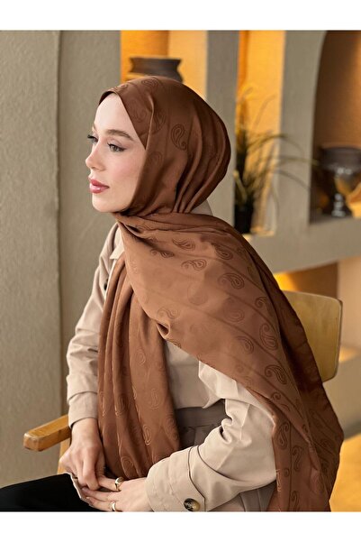Modakaşmir İpeksi Jakar Serisi Badem Desen Şal
