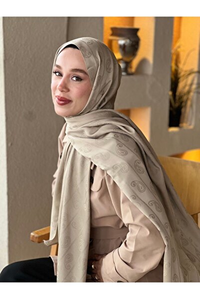 Modakaşmir İpeksi Jakar Serisi Badem Desen Şal