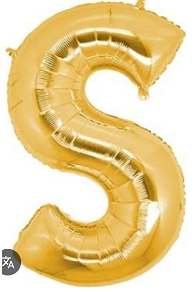 Tasarım Metallic Gold Color Letter Balloon 100 cm