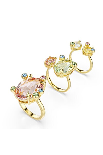 Swarovski 5705813   Swarovski Ring Gema:Ring Set of 3 Mul/Gos 52