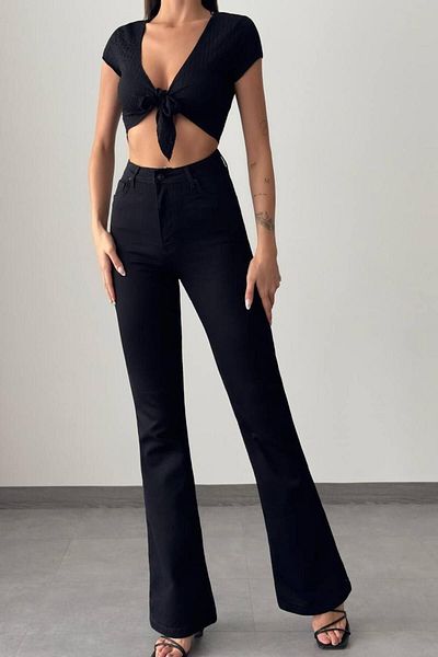 LİMABEL Gizem Milano Women's Jeans: Lara Flora Pamela Woddi Blacklycra Spanish Team