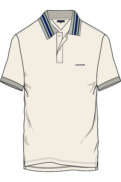Tommy Hilfiger Men Beige Polos